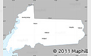 Gray Simple Map of Wicomico County, single color outside