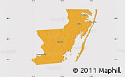 Political Map of Worcester County, cropped outside