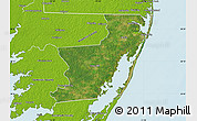 Satellite Map of Worcester County, physical outside