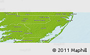 Physical Panoramic Map of Worcester County