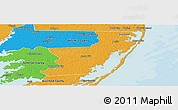 Political Panoramic Map of Worcester County