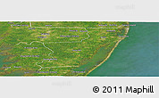 Satellite Panoramic Map of Worcester County