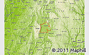 Physical Map of ZIP code 01257
