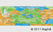 Political Shades Panoramic Map of ZIP codes starting with 015