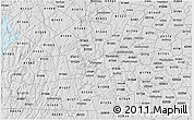 Silver Style 3D Map of ZIP code 01605