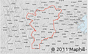 Silver Style 3D Map of ZIP codes starting with 017