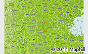 Physical Map of ZIP code 01778