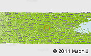 Physical Panoramic Map of ZIP code 01778