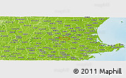 Physical Panoramic Map of ZIP code 01835