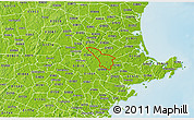 Physical 3D Map of ZIP code 01921