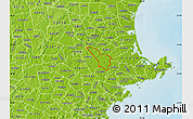 Physical Map of ZIP code 01921