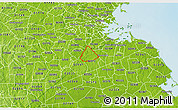 Physical 3D Map of ZIP code 02021