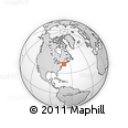 Outline Map of ZIP Code 02021