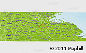 Physical Panoramic Map of ZIP code 02021