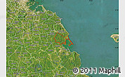 Satellite Map of ZIP code 02332