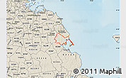 Shaded Relief Map of ZIP code 02332