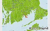 Physical Map of ZIP code 02719