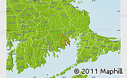 Physical Map of ZIP code 02738