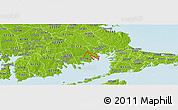 Physical Panoramic Map of ZIP code 02738