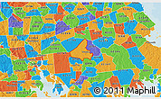 Political 3D Map of ZIP code 02780