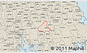 Shaded Relief 3D Map of ZIP code 02780