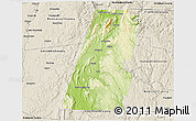 Physical 3D Map of Berkshire County, shaded relief outside