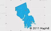 Political Map of Bristol County, cropped outside