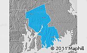 Political Map of Bristol County, desaturated