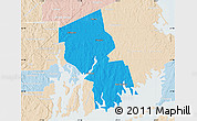 Political Map of Bristol County, lighten