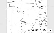Blank Simple Map of Middlesex County