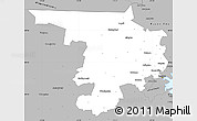 Gray Simple Map of Middlesex County