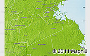 Physical Map of Norfolk County
