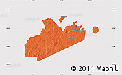 Political Map of Norfolk County, cropped outside