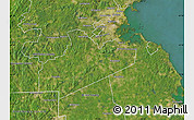 Satellite Map of Norfolk County