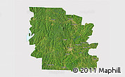 Satellite 3D Map of Worcester County, cropped outside