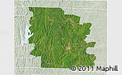 Satellite 3D Map of Worcester County, lighten