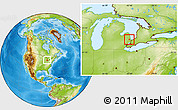 Physical Location Map of ZIP code 48006
