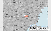 Gray Map of ZIP code 48073