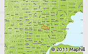 Physical Map of ZIP code 48073