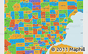 Political Map of ZIP code 48073