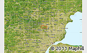 Satellite Map of ZIP code 48073