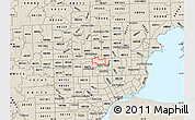 Shaded Relief Map of ZIP code 48073