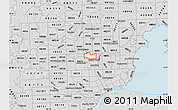 Silver Style Map of ZIP code 48073