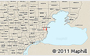 Shaded Relief 3D Map of ZIP code 48081