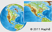 Physical Location Map of ZIP code 48085, within the entire country