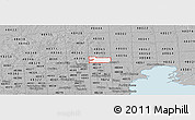 Gray Panoramic Map of ZIP code 48094