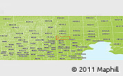 Physical Panoramic Map of ZIP code 48094