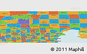 Political Panoramic Map of ZIP code 48094