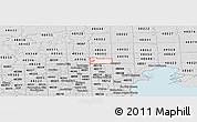 Silver Style Panoramic Map of ZIP code 48094