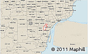 Classic Style 3D Map of ZIP code 48101